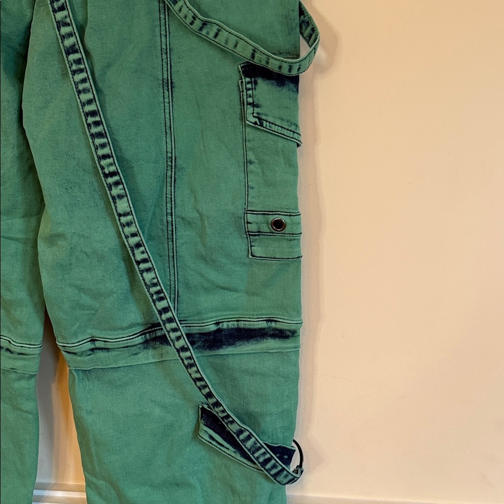 Highlight Pink Cargo Pants with Black Stitching Sz 2XL - Picture 8 of 15